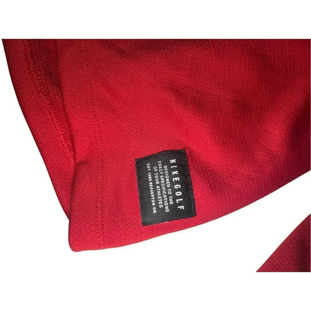 Nike men’s XXL red 1/4 zip pullover golf